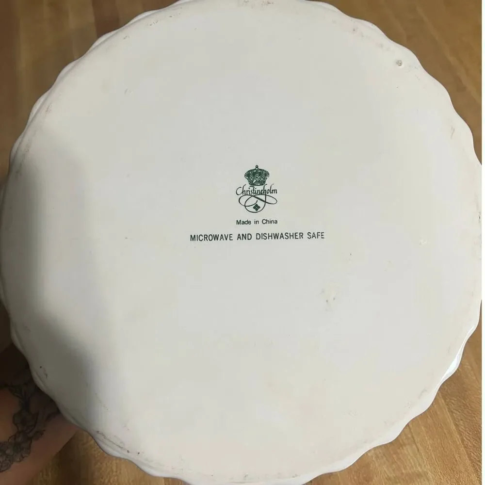 Christineholm Porcelain Quiche Tart Pie Plate 9.5